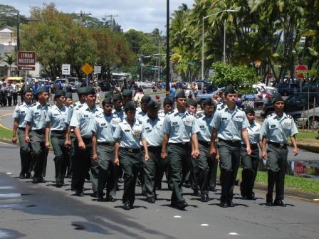 Merrie Monarch Parade ROTC Hilo 2008